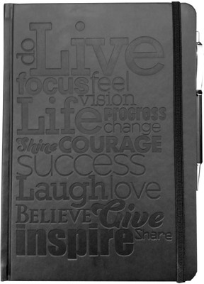 

Tiara Diaries A5 Notebook(2016-2017 ITALIAN Leather, Black, Pack of 3)
