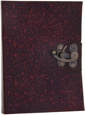 

Craft Play A5 Diary(Leather Country Name Embossed With Lock, Brown)