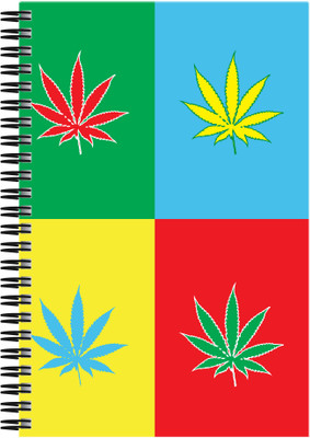 

Art Emporio A5 Notebook(Weed Pop Art, Multicolor)