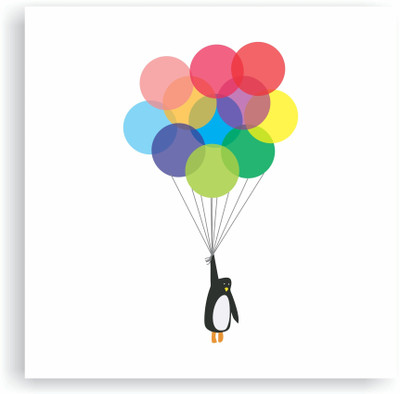 

Goodwork Regular Notebook(Penguin and balloon, Multicolor)