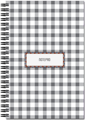 

Art Emporio A5 Notebook(Grey Cloth Patterns, Grey)