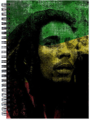 

VenTechno A5 Diary(Bob Marley Wirebound Ruled Paper Sheets Personal and Office Stationary Notebooks Diary, Multicolor)