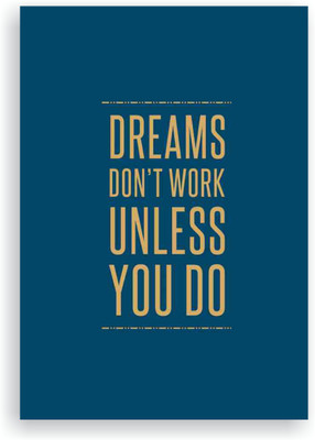 

Goodwork A6 Notebook(Dreams don't work, Blue)