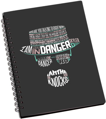 

Rangeele Inkers A5 Notebook(Heisenberg White Typography, Multicolor)