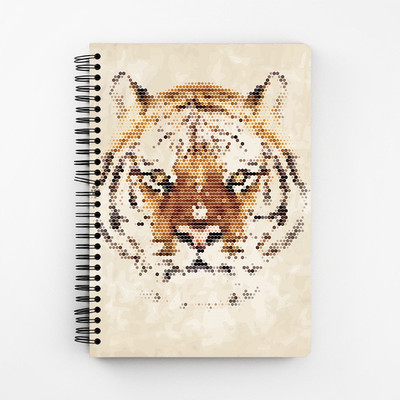 

RAYITE A5 Diary(Geometric Tiger, Multicolor)