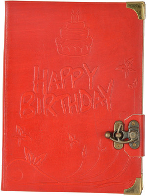 

Hare Krishna Regular Diary(Happy Birth Day Diary Red Leather, Red)