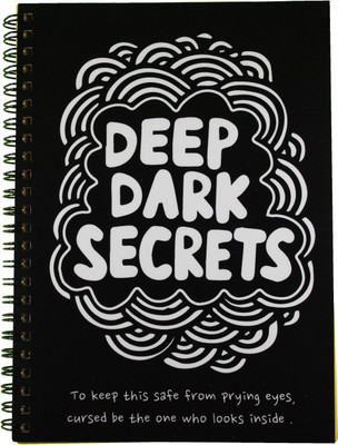 

Nourish A5 Diary(Deep Dark Secrets Plain Pages, Black)