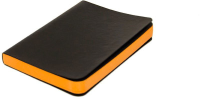 

Rubberband A6 Notebook(PU-BLK-ORG-P, Orange)