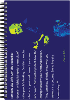 

Art Emporio A5 Notebook(Steve Jobs - Dont Waste your Life, Multicolor)