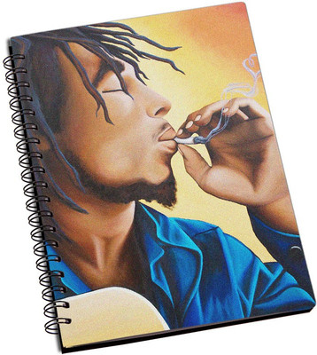 

Rangeele Inkers A5 Notebook(Bob Marley smoking, Multicolor)