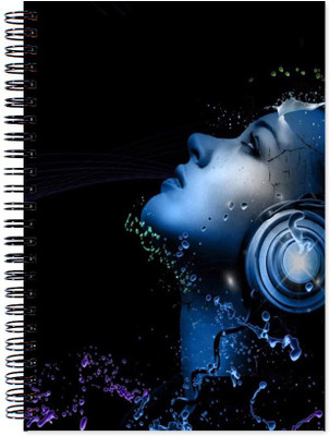 

VenTechno A5 Diary(Music Theme Wirebound Ruled Paper Sheets Personal and Office Stationary Notebooks Diary, Multicolor)