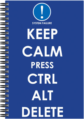 

Art Emporio A5 Notebook(Keep Calm and Press Clt, Multicolor)