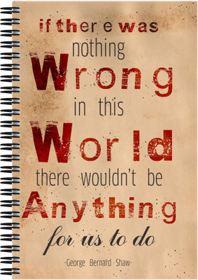 

Art Emporio A5 Notebook(Wrong in World, Multicolor)