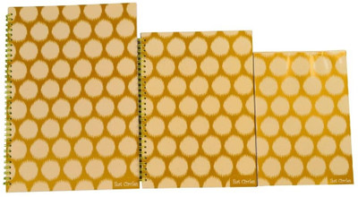 

Notex A4 Notebook(IKAT CIRCLE, Gold, Pack of 3)