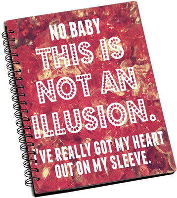 

Rangeele Inkers A5 Notebook(Love You Baby, Multicolor)