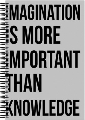 

Art Emporio A5 Notebook(Imagination and Knowledge, Multicolor)