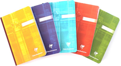 

Clairefontaine Regular Notebook(170 mm x 110 mm (Set of 5), Multicolor)
