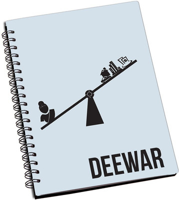 

Rangeele Inkers A5 Notebook(Deewar Minimal Poster, Multicolor)
