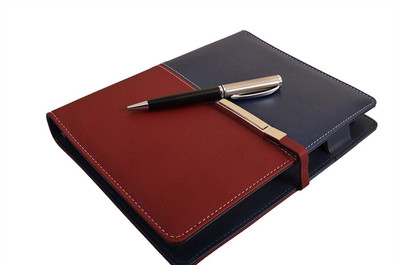 

COI B5 Planner/Organizer(BLUE AND RED UNIQUE BUSINESS UNDATED PLANNER / DIARY WITH PEN, BLUE AND RED)