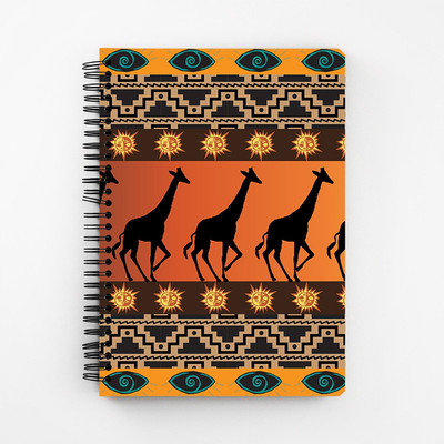 

RAYITE A5 Diary(Tribal Giraffe, Multicolor)