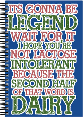 

Art Emporio A5 Notebook(Its Gonna be Legendary, Multicolor)