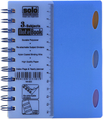 

Solo A6 Notebook(Management 3 Subjects (Set of 4), Blue)
