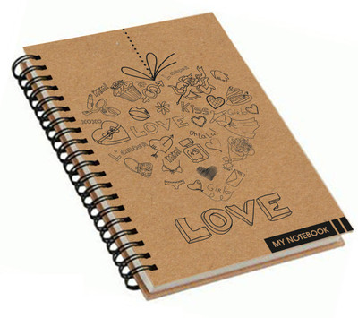 

Paper Plane Design A4 Notebook(Paper Plane Design, Khaki)