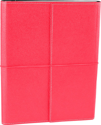 

Eco-Leatherette B5 Journal(Handcrafted, Dark Pink)