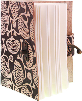 

Craft Club A6 Journal(Double colour Leather Diary with embossing, Black&White)