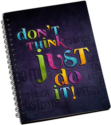 

Rangeele Inkers A5 Notebook(Don�t Think Just Do It, Multicolor)