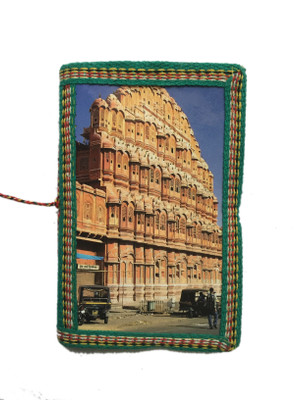 

Rstore Mini Journal(Handmade Hawa Mahal Posh card Bahi (Size 15.2x10cm), Multicolor)