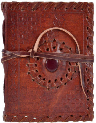 

Craft Play Regular Diary(Leather Emboss With Stone, Brown)