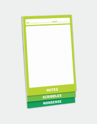 

Mufubu Regular Note Pad(3 Way Pads, Green)