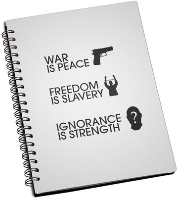 

Rangeele Inkers A5 Notebook(War Freedom Ignorance, Multicolor)