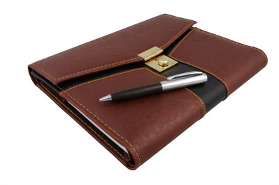 

COI A4 Diary(UNIQUE BROWN AND BLACK FOLDER DIARY 2017 WITH LOCK AND PEN, BROWN AND BLACK)