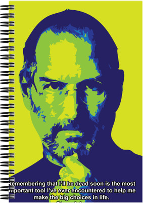 

Art Emporio A5 Notebook(Steve Jobs Quote, Multicolor)