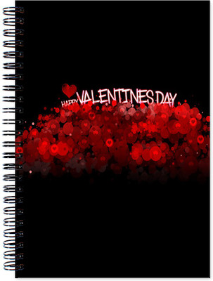 

VenTechno A5 Diary(Valentine's Special Designer Wirebound Ruled Paper Sheets Personal and Office Stationary Notebooks Diary, Multicolor)