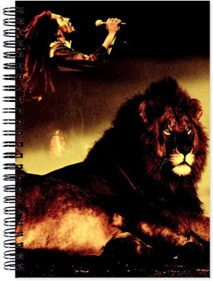 

VenTechno A5 Diary(Bob Marley Wirebound Ruled Paper Sheets Personal and Office Stationary Notebooks Diary, Multicolor)