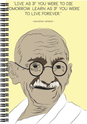 

Art Emporio A5 Notebook(Gandhi Quote, Multicolor)