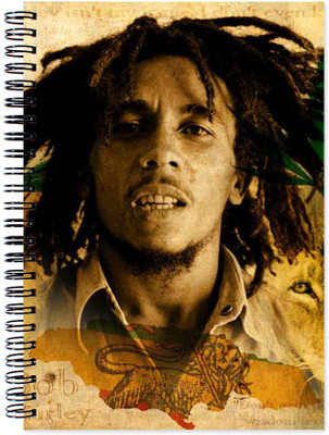 

VenTechno A5 Diary(Bob Marley Wirebound Ruled Paper Sheets Personal and Office Stationary Notebooks Diary, Multicolor)