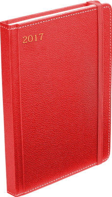 

Eco-Leatherette A5 Diary(2017 One Dated, Red)