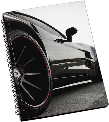 

Rangeele Inkers A5 Notebook(Stylish Black Car Tyre View, Multicolor)