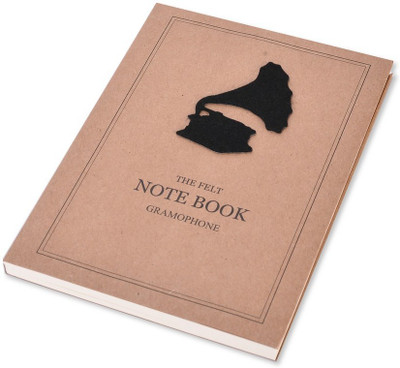 

Enwraps Regular Notebook(EG Series - The Felt Gramophone, Brown)