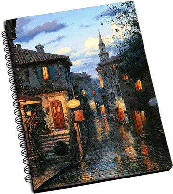 

Rangeele Inkers A5 Notebook(Beautiful Paintings of houses, Multicolor)