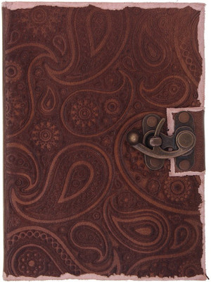 

Craft Play A5 Diary(Tanned Paisley Emboss With Lock, Multicolor)