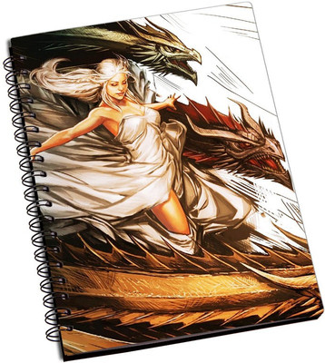 

Rangeele Inkers A5 Notebook(Khaleesi Dragons, Multicolor)