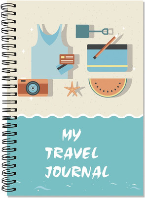 

Little Jamun A5 Diary(Travel Journal - Beach Theme for Boys, Multicolor)
