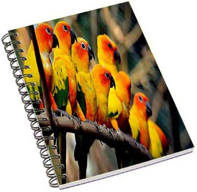 

Shopmania A5 Notebook(Love Birds, Multicolor)