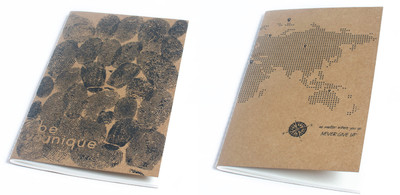

Ink and Graphite A5 Notebook(Kraft Series Combo - Be Unique and Never Give Up, Brown)