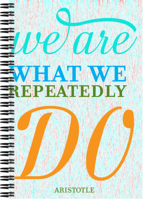 

Art Emporio A5 Notebook(We are What We Repeatedly do, Multicolor)